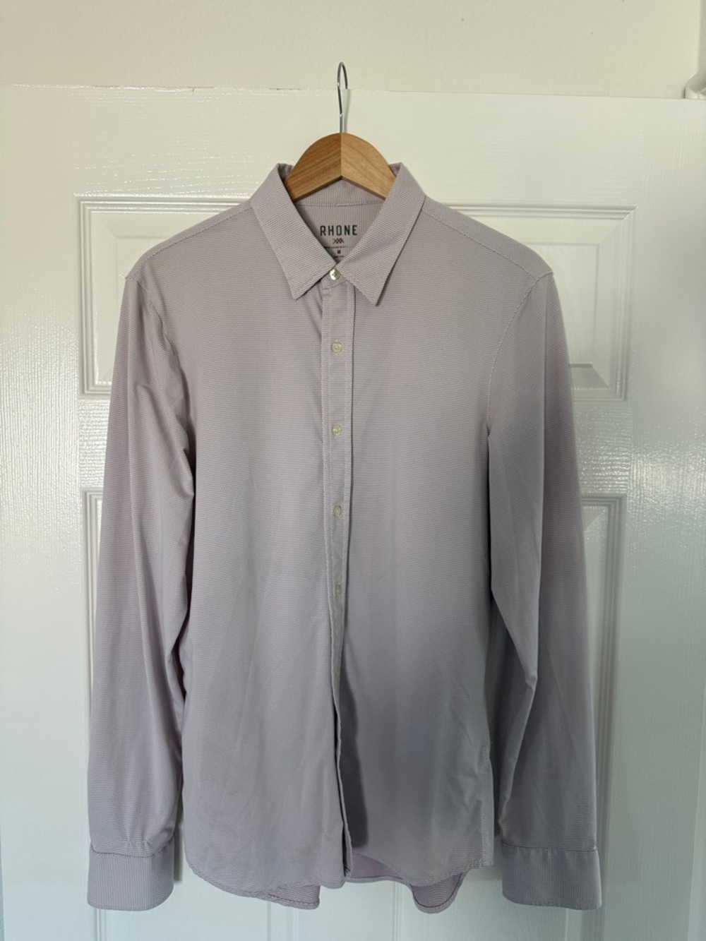 RHONE Men's Dress Shirt in Pale Lavender